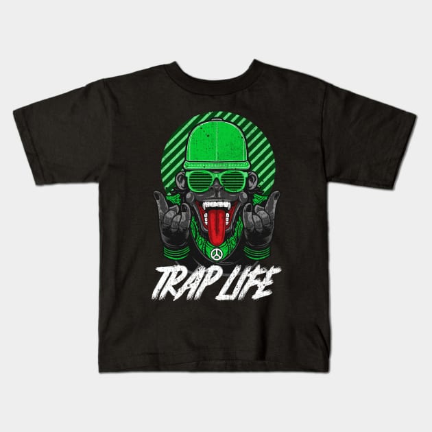 Trap Life - Hiphop/Trap Music Kids T-Shirt by WizardingWorld